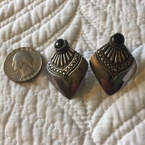 Sterling Silver and Natural Stone Earrings